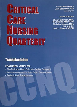 Critical Care Nursing Quarterly