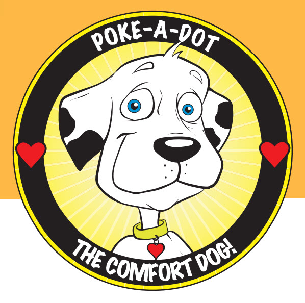 Poke-a-Dot the Comfort Dog