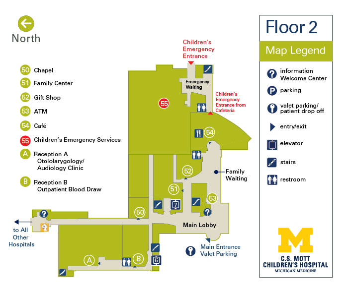 C.S. Mott Children's Hospital and Von Voigtlander Women's Hospital - Floor 2