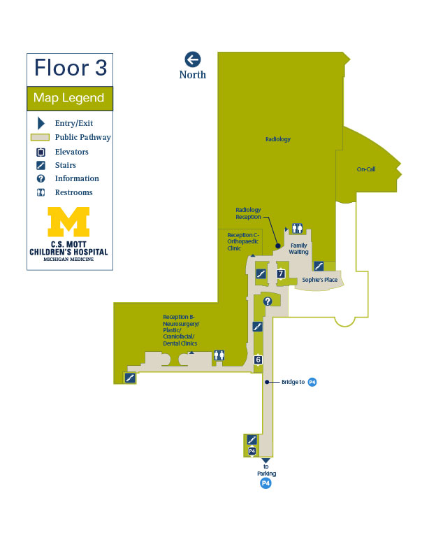 C.S. Mott Children's Hospital and Von Voigtlander Women's Hospital - Floor 3