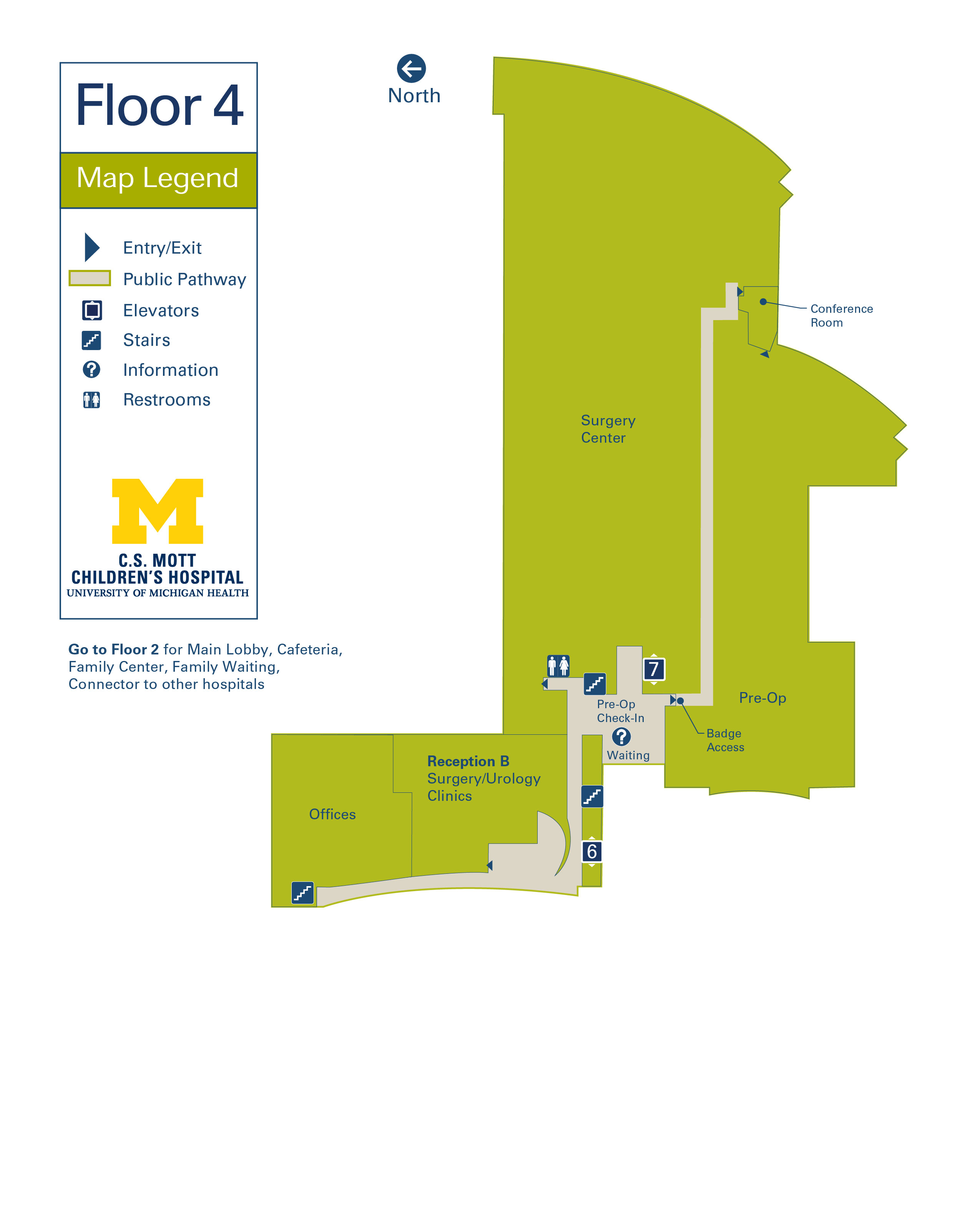 C.S. Mott Children's Hospital and Von Voigtlander Women's Hospital - Floor 4