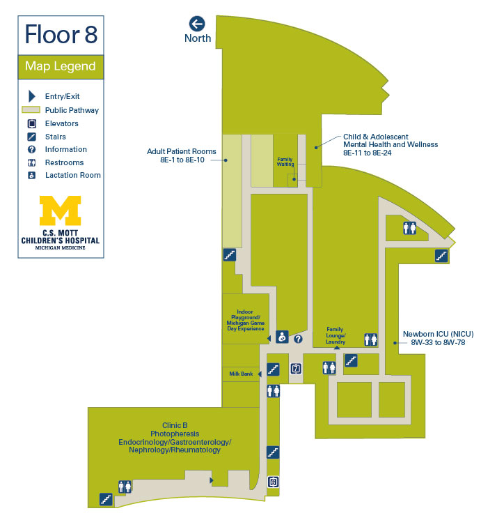 C.S. Mott Children's Hospital and Von Voigtlander Women's Hospital - Floor 8